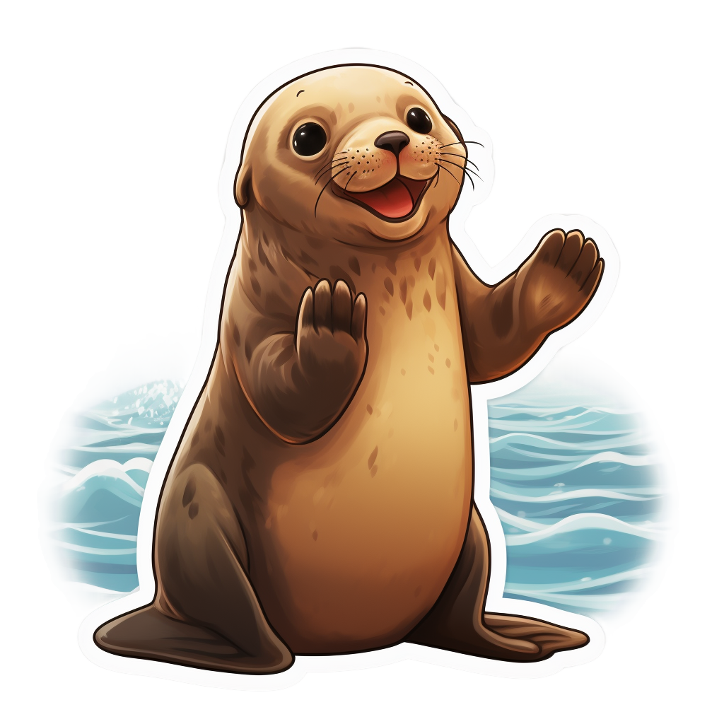 Clapping Seal Delight Adorable Seal Applause GIFs and Stickers Big